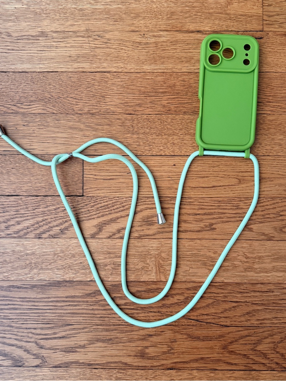 iPhone 17 pro Case with Mint Lanyard - Protective Crossbody Case